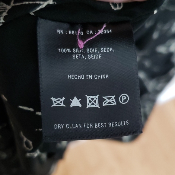 Silk origami print dress - Picture 7 of 12